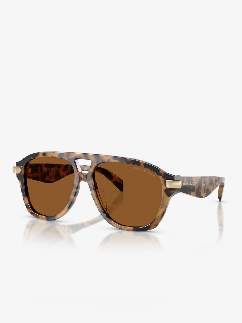 Michael Kors women’s Grenada Tortoiseshell Frame Sunglasses with Brown Lenses
